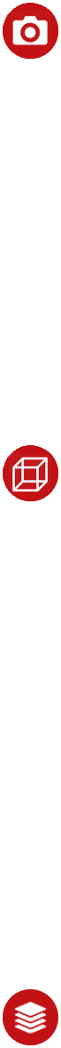 There are three icons representing High-Resolution Precision Photography (HRPP), Micro X-Ray Computed Tomography (XCT) and Structure-From-Motion Photogrammetry (SFM) inside of red circles connected by a vertical white line.